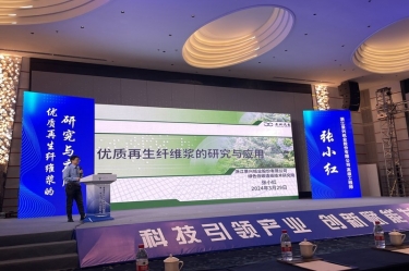 8868体育手机版登录入口高技能人才张小红在第一届浙江省（龙游）纸基新材料产业创新发展大会作分享